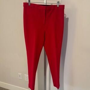 Ann Taylor Vibrant Red Ankle Pants, S - 8, PERFECT Condition,Thick material.